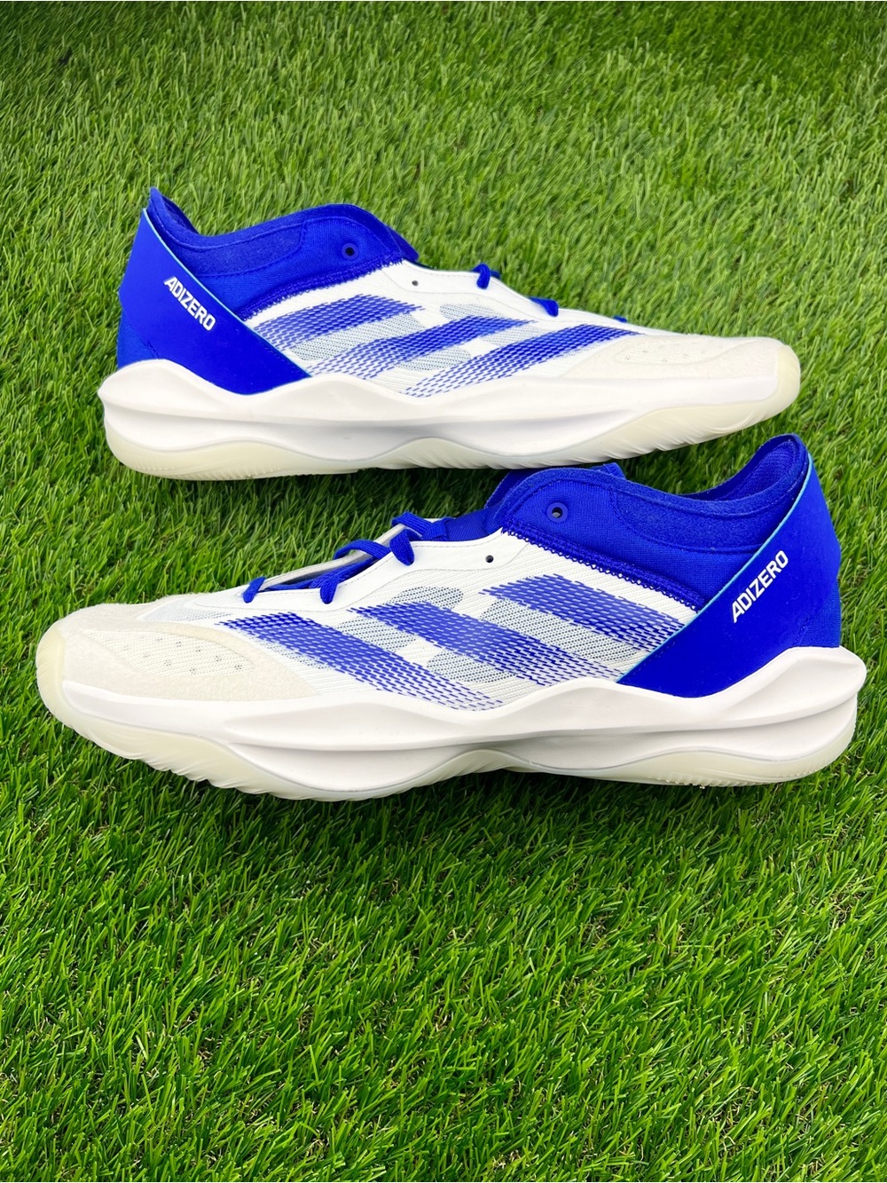 Adidas Adizero Select 2.0 Men’s Basketball Shoes Sneakers White Blue - 14